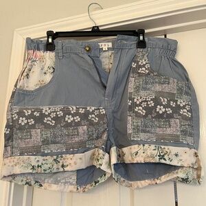 Patchwork shorts